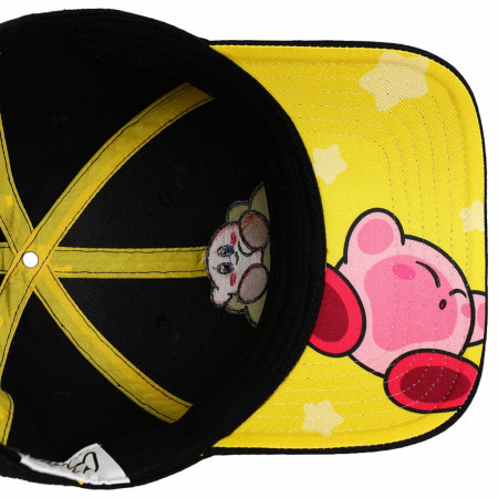 Kirby Stars Embroidered Pre-Curved Bill Snapback Hat